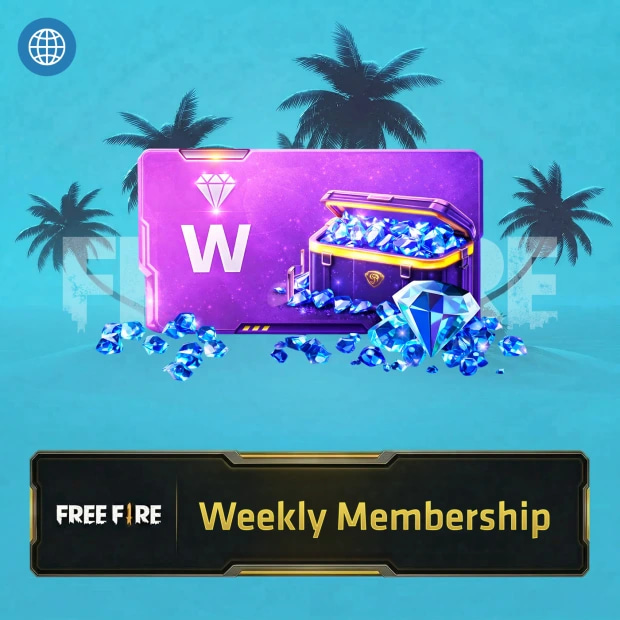 Free Fire Top Up Weekly Membership Global