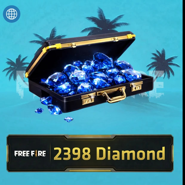 Free Fire Top Up 2180 Diamonds Global